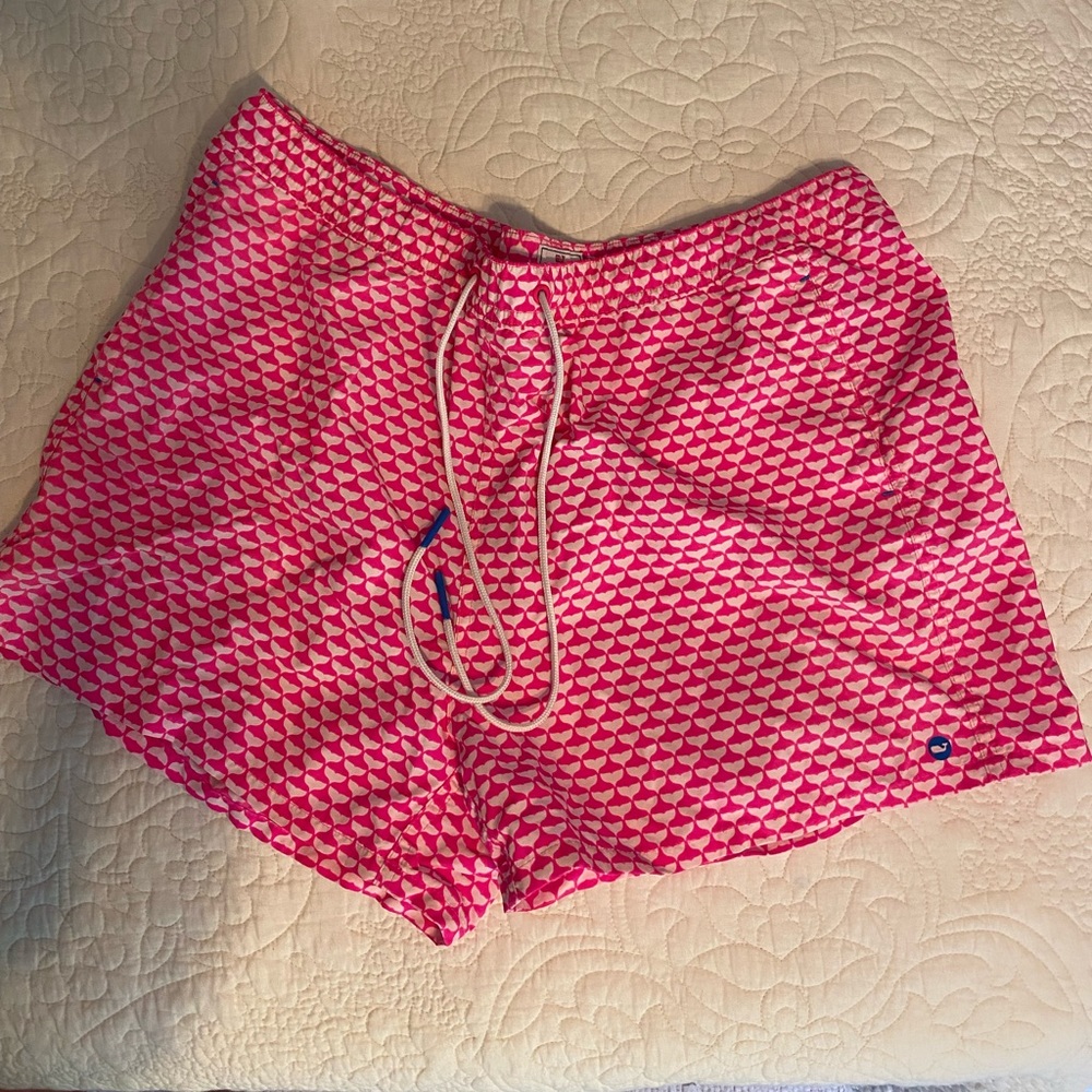 Vineyard Vines Pink Whale Tail Performance Shorts